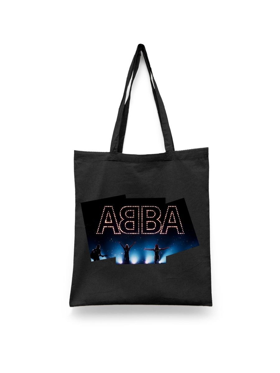 

Шоппер унисекс Каждому Своё Abba/Абба/Группа MGAB9, черный, Abba/Абба/Группа MGAB9