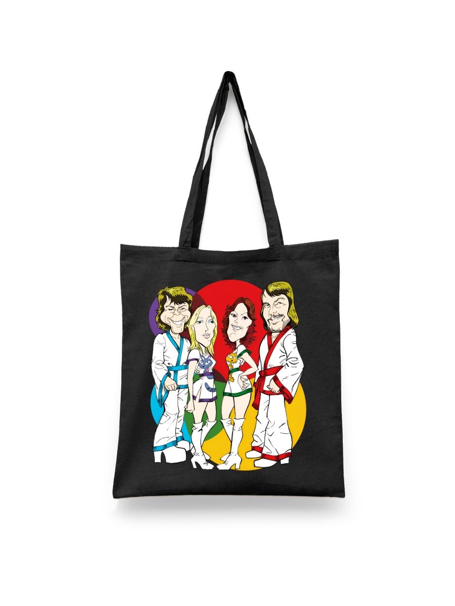 

Шоппер унисекс Каждому Своё Abba/Абба/Группа MGAB1, черный, Abba/Абба/Группа MGAB1