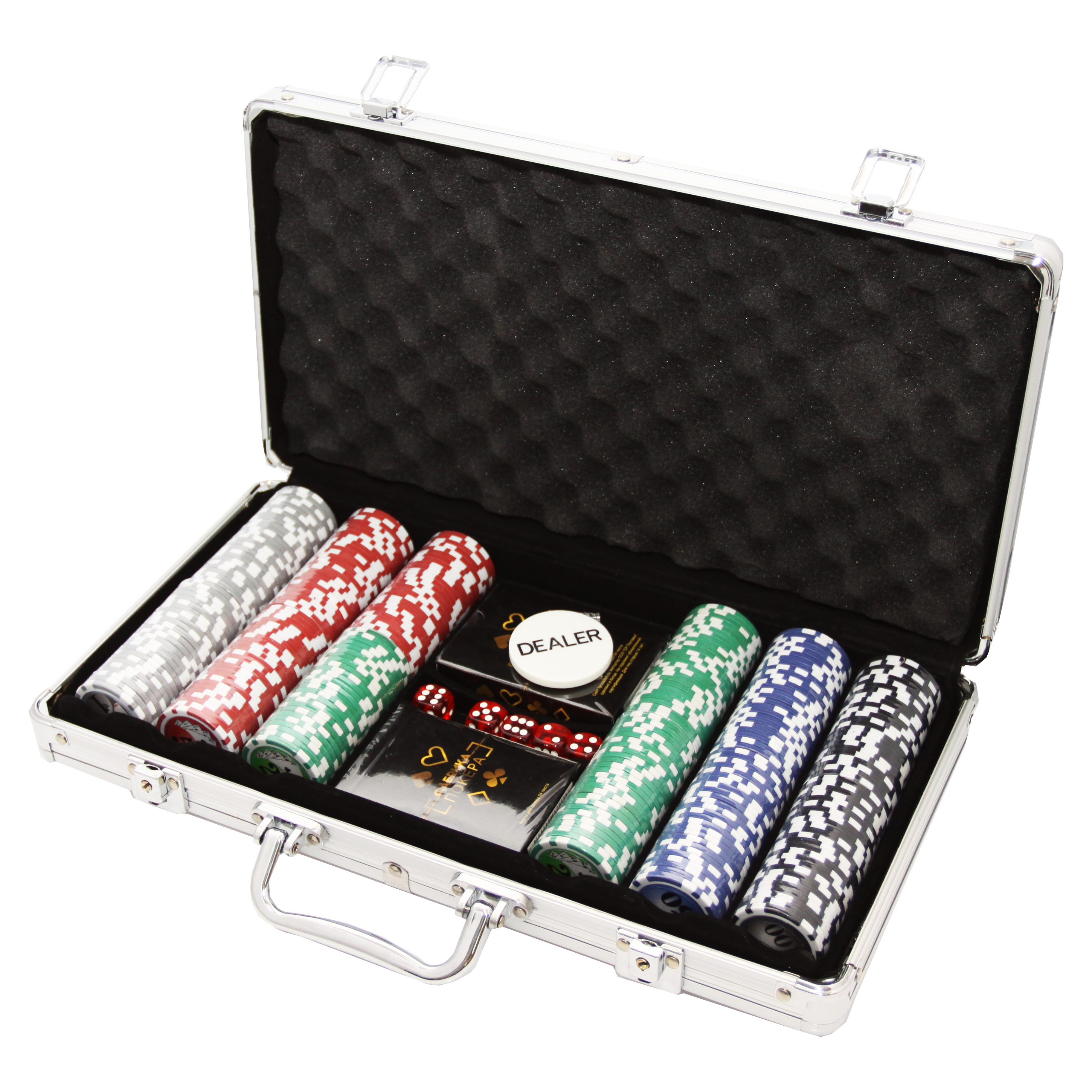 фото Фабрика покера: набор из 300 фишек для покера с номиналом 251530