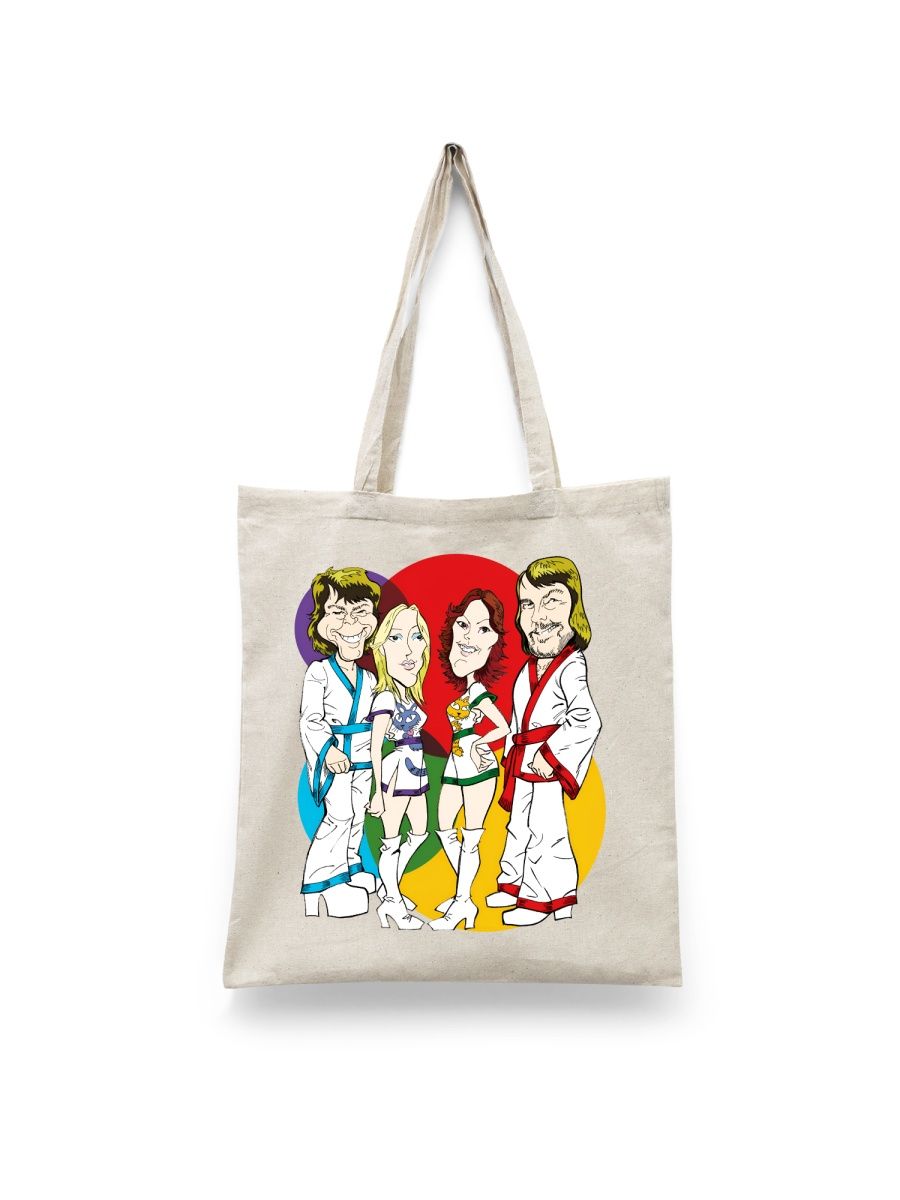 

Шоппер унисекс Каждому Своё Abba/Абба/Группа MGAB1, белый, Abba/Абба/Группа MGAB1