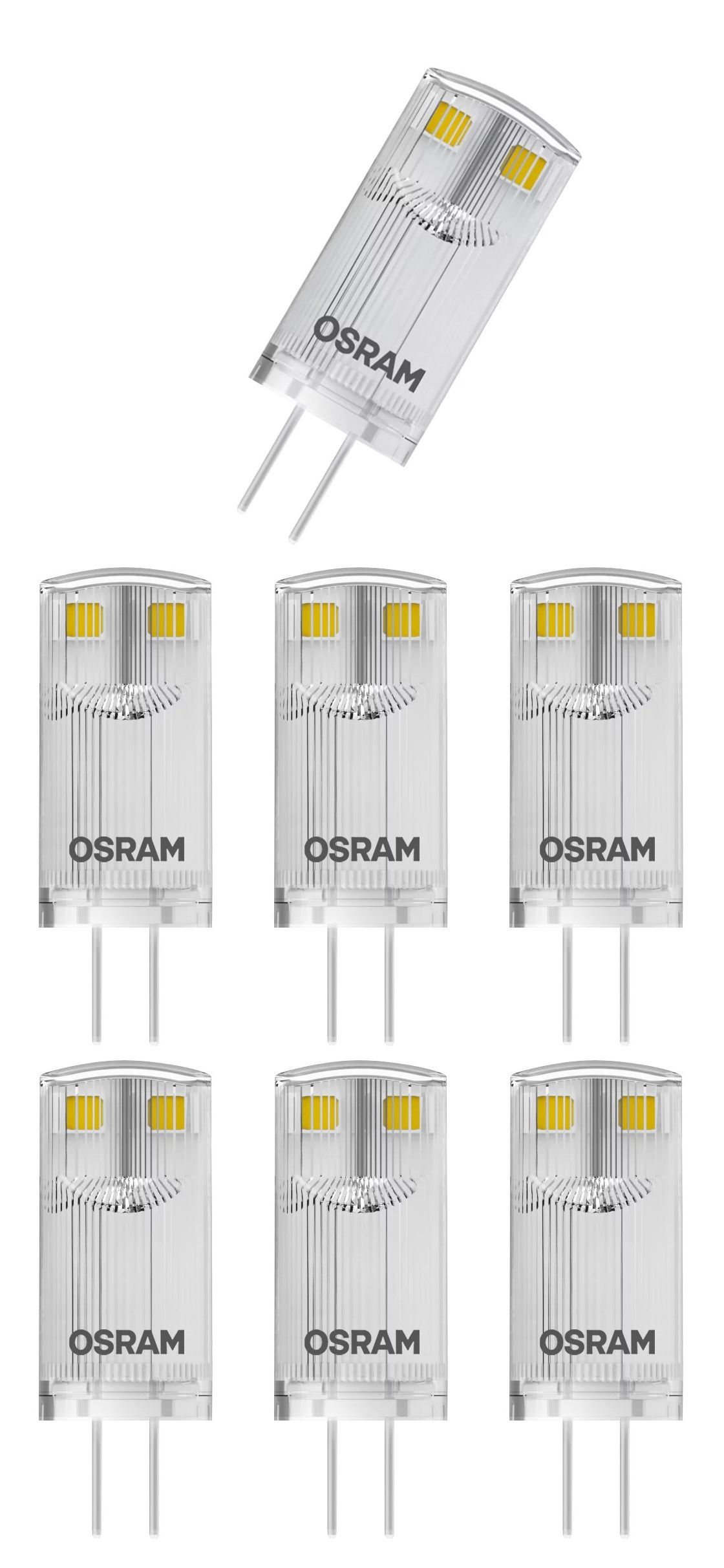 

Лампа светодиодная OSRAM Капсула 0.9Вт 12В G4 100Лм 2700К теплый белый, упак. 6шт, Капсула 0.9Вт 12В G4 100Лм 2700К