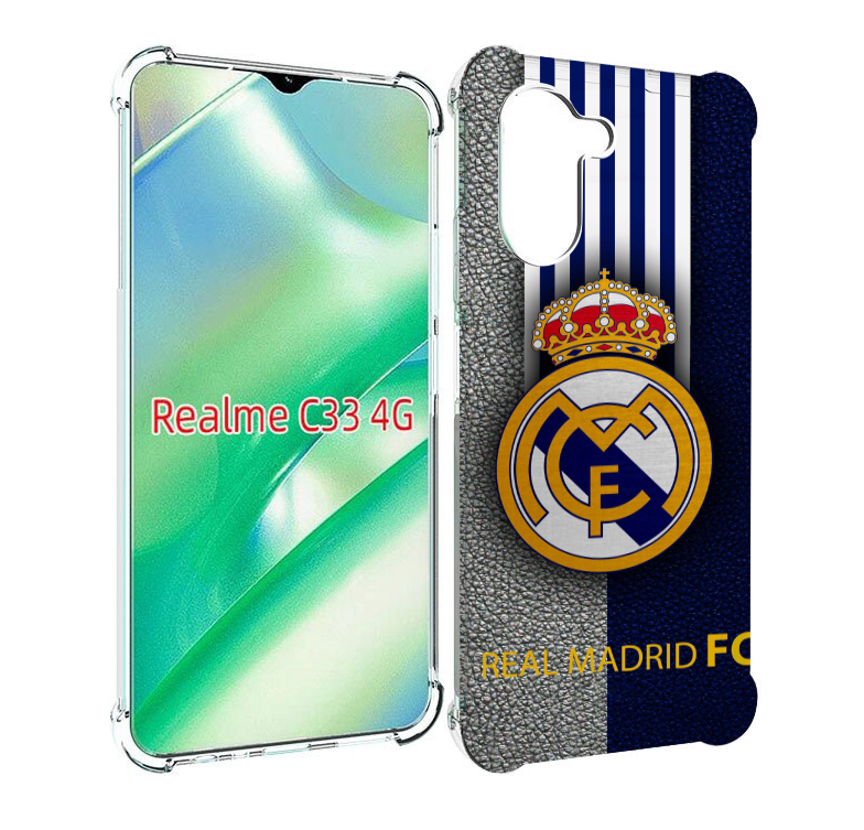 

Чехол MyPads фк реал мадрид мужской для Realme C33 4G, Прозрачный, Tocco