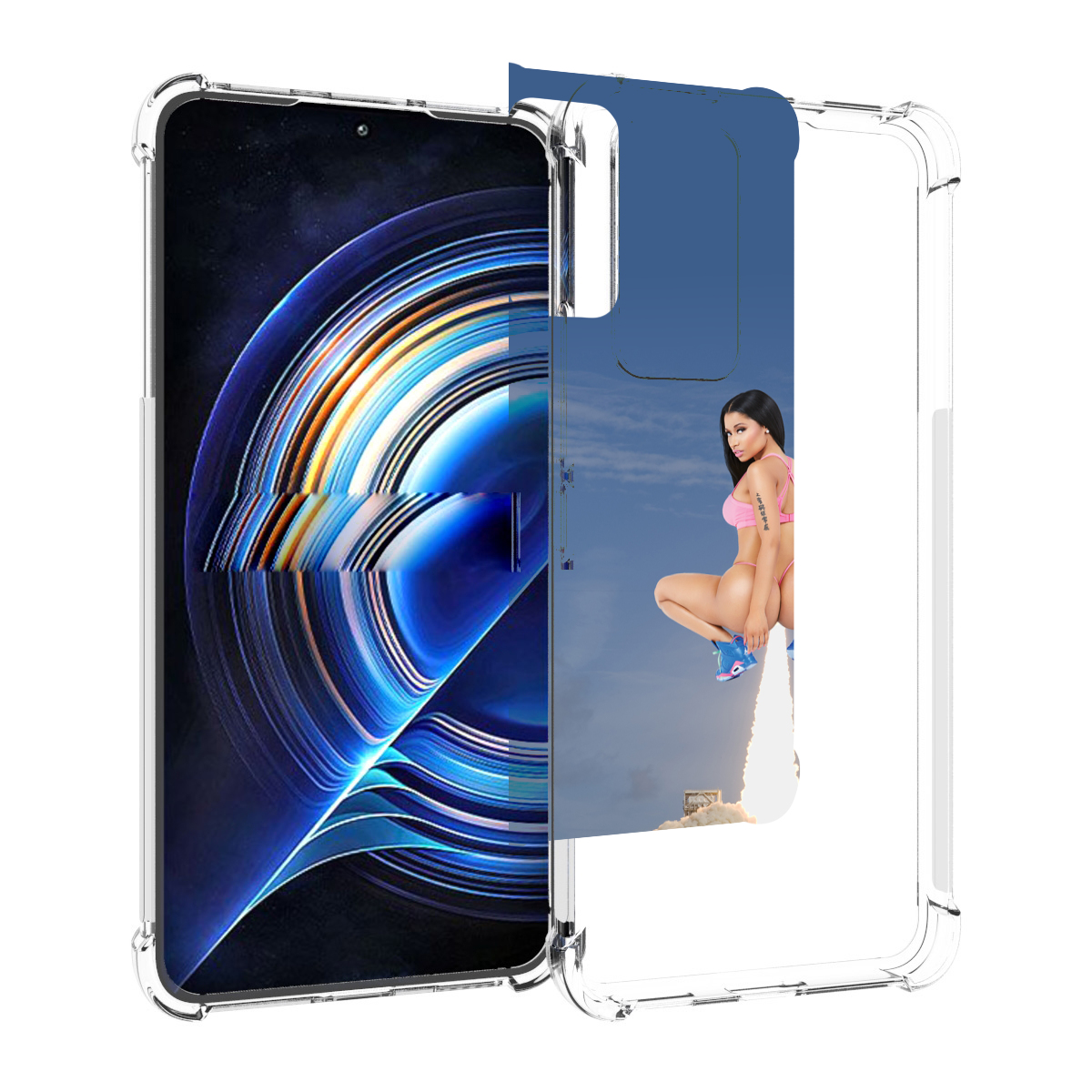 

Чехол MyPads ники-минаж-ракета детский для Tecno Camon 19 Neo, Прозрачный, Tocco