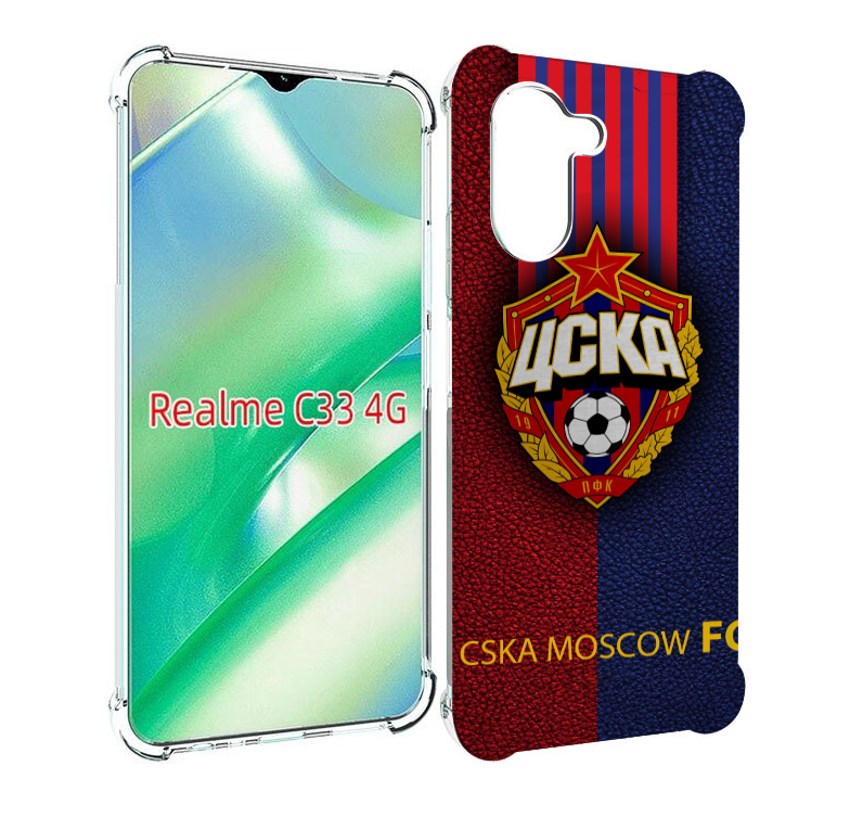 

Чехол MyPads фк цска для Realme C33 4G, Прозрачный, Tocco
