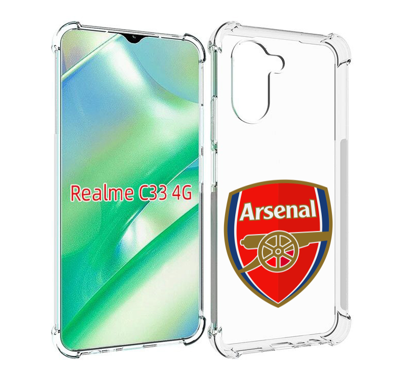 

Чехол MyPads фк-арсенал-2 для Realme C33 4G, Прозрачный, Tocco