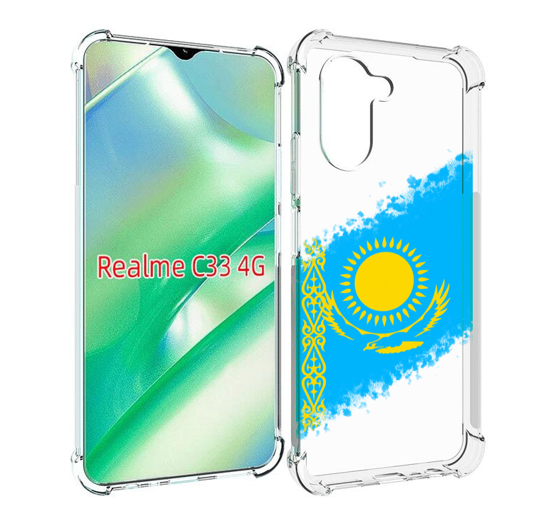 

Чехол MyPads флаг Казахстана для Realme C33 4G, Прозрачный, Tocco