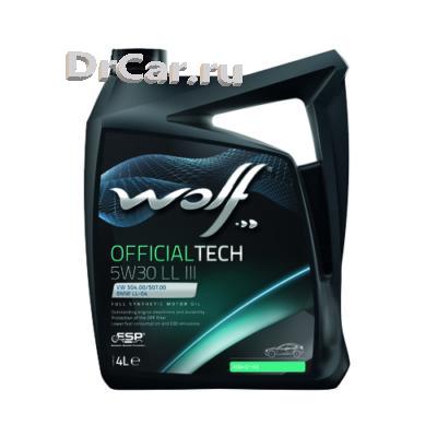 фото Wolf oil масло wolf officialtech 5w30 ll iii 4l