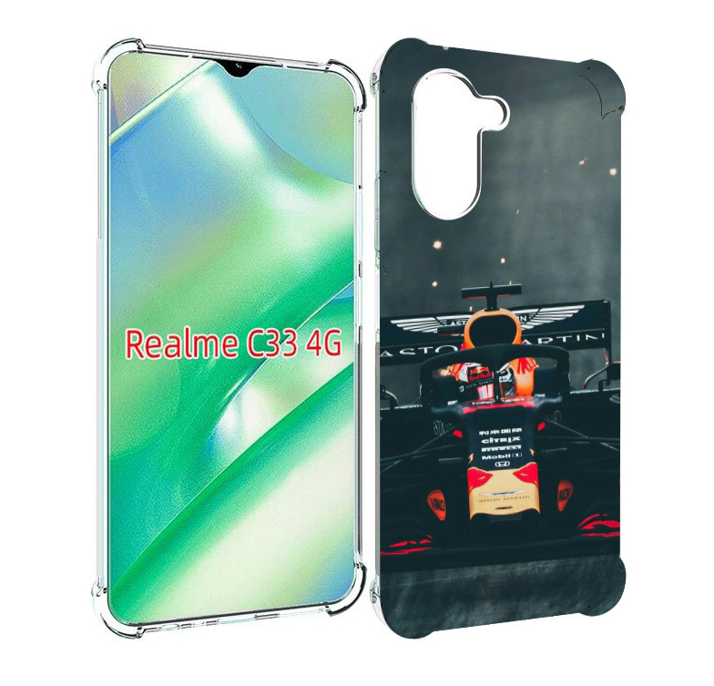 

Чехол MyPads формула 1 астон мартин для Realme C33 4G, Прозрачный, Tocco