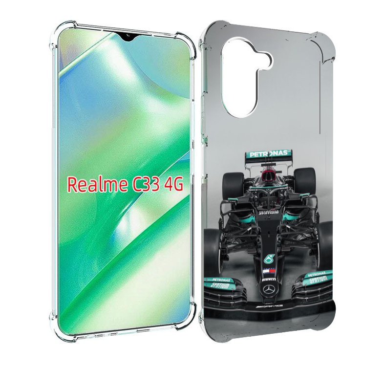 

Чехол MyPads формула 1 мерседес для Realme C33 4G, Прозрачный, Tocco