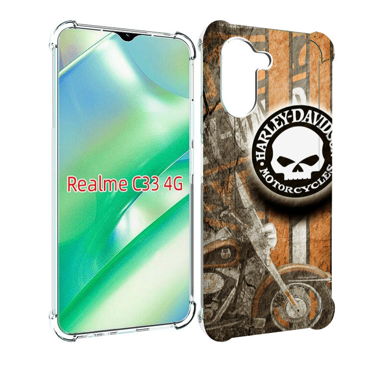 

Чехол MyPads харлеи девидсон для Realme C33 4G, Прозрачный, Tocco