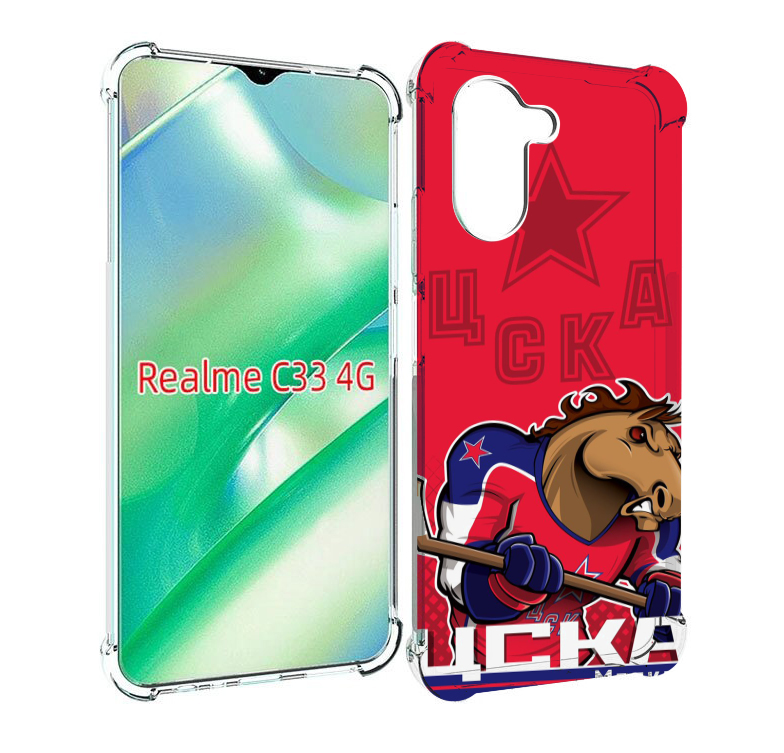 

Чехол MyPads хк цска мужской для Realme C33 4G, Прозрачный, Tocco