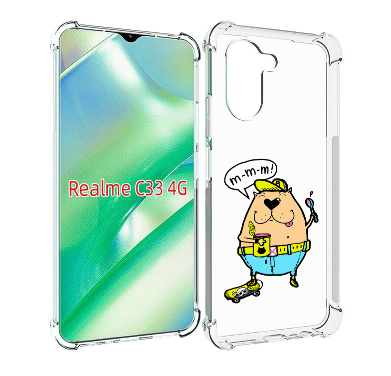 

Чехол MyPads Бобр для Realme C33 4G, Прозрачный, Tocco