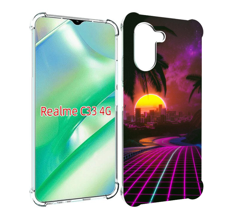 

Чехол MyPads хотлайнмайами 2 для Realme C33 4G, Прозрачный, Tocco