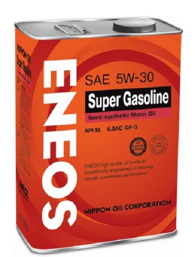 

Моторное масло Eneos полусинтетическое Super Gasoline 5W30 4л