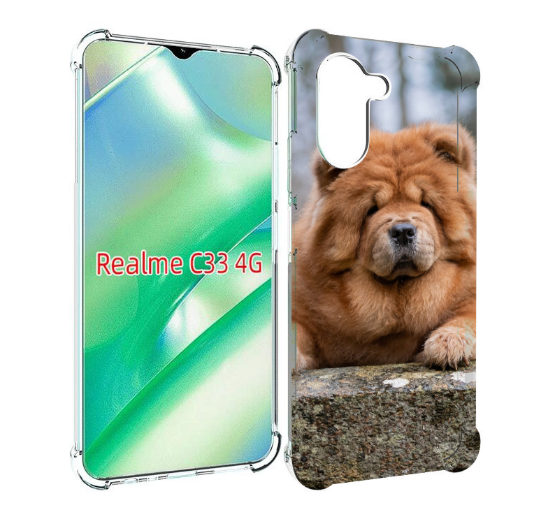 

Чехол MyPads чау чау для Realme C33 4G, Прозрачный, Tocco