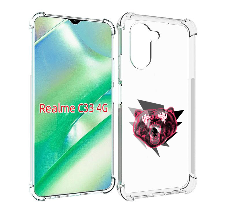 

Чехол MyPads грозовой медведь для Realme C33 4G, Прозрачный, Tocco