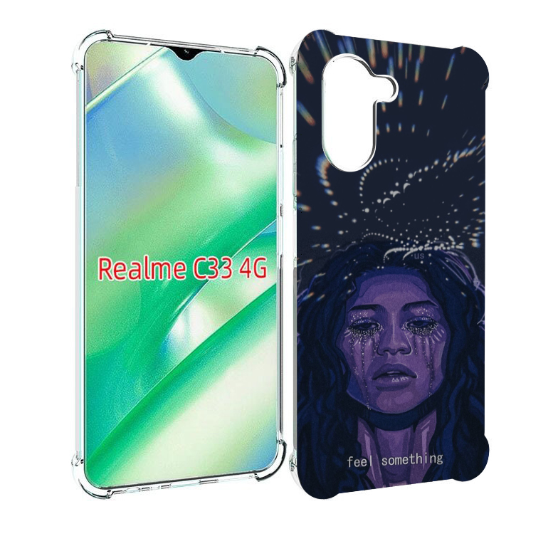 

Чехол MyPads чувствую себя непонятно женский для Realme C33 4G, Прозрачный, Tocco