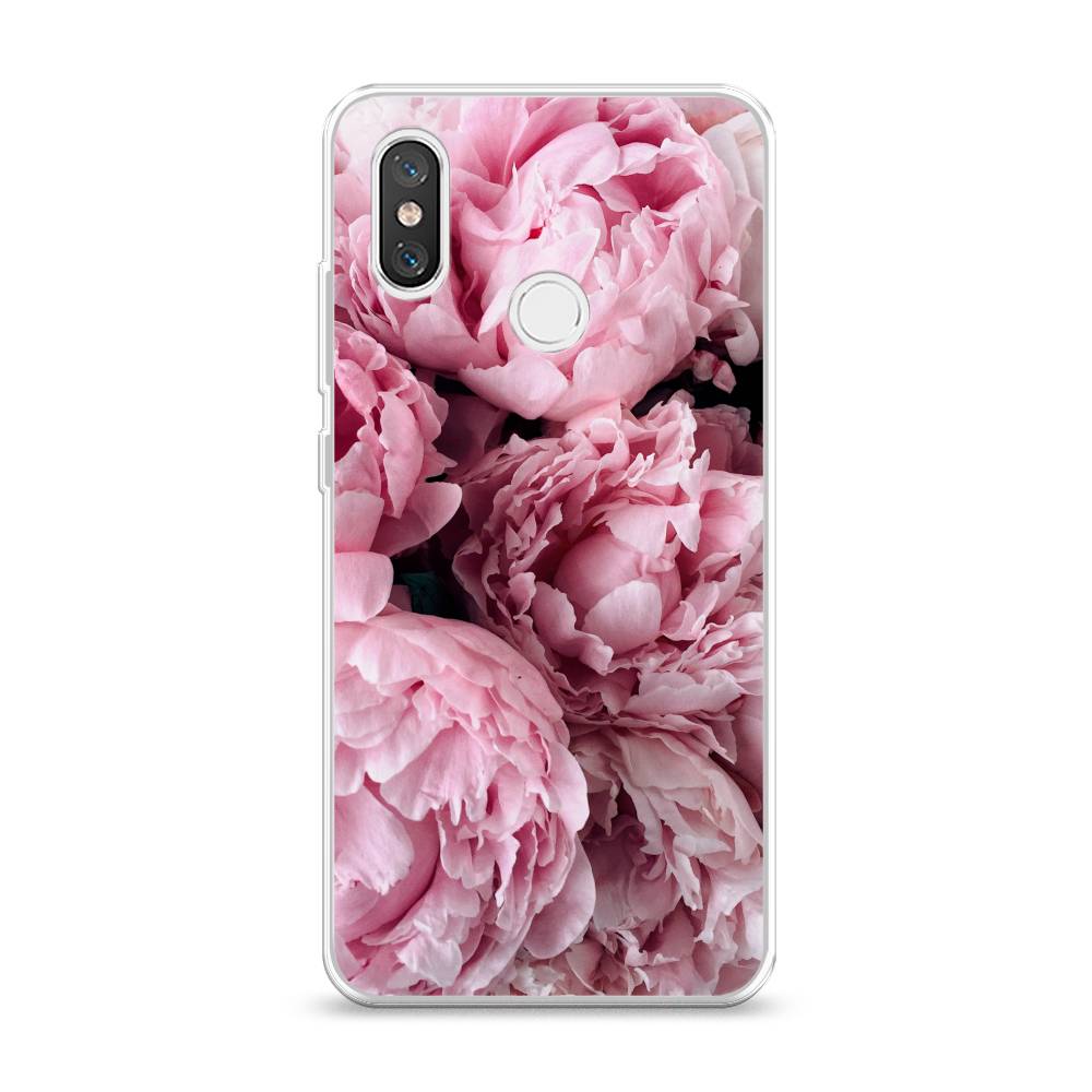 

Чехол Awog на Xiaomi Mi 8 "Нежные пионы", Разноцветный, 33550-8