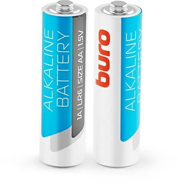 AA Батарейка Buro Alkaline LR6,  2 шт.