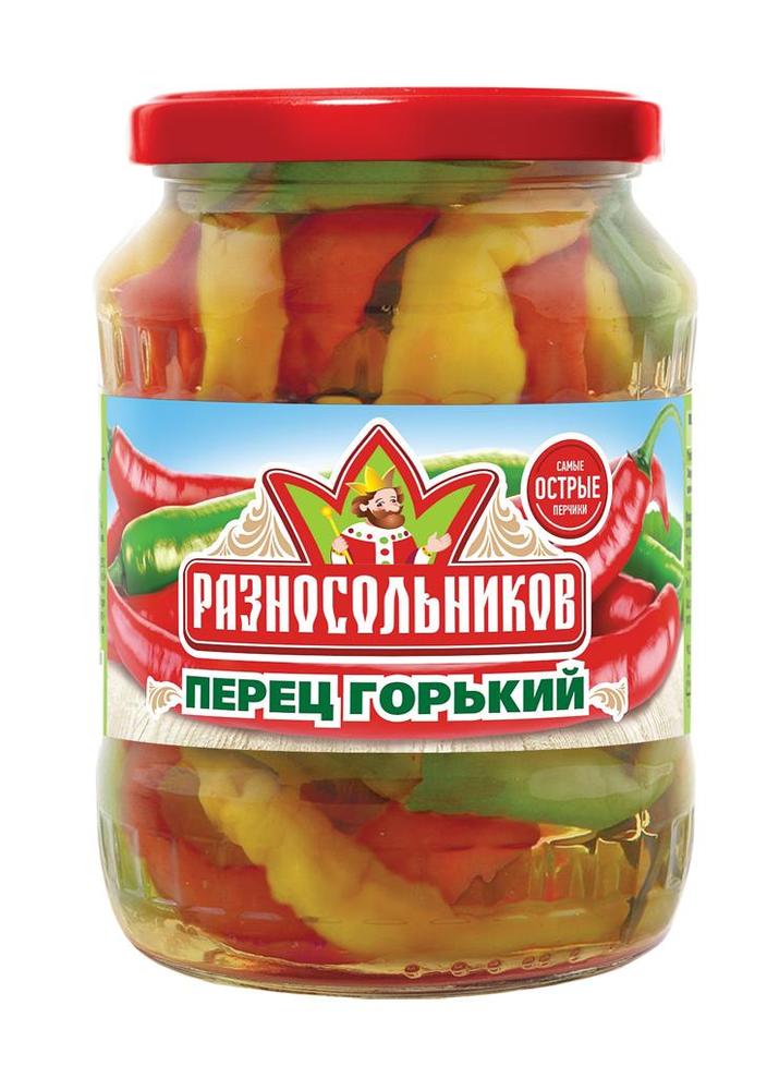 

Перец горький маринованный, Царицынские Соленья 650гр