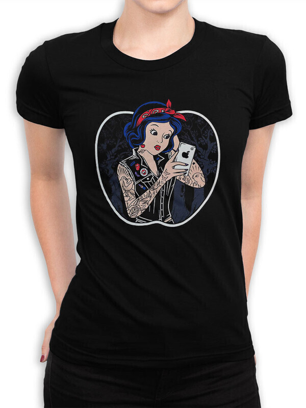 

Футболка женская Dream Shirts Белоснежка и Селфи Женская 50008611 черная XS, Белоснежка и Селфи Женская 50008611