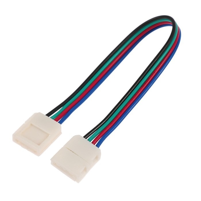 

Соединение 2-х LED лент Ecola 10mm RGB, Красный;черный;синий;зеленый