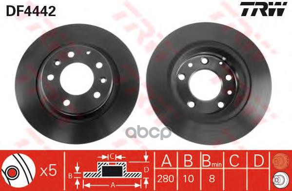 

Тормозный колодки TRW/Lucas задний для Mazda 6 07-, MX-5 08-, 323 01-04 DF4442