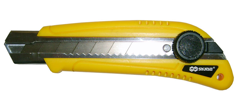 Нож канцелярский 25мм L-58 SKRAB 26740 лезвие для электрорубанка skrab