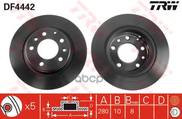 

Тормозный колодки TRW/Lucas задний для Mazda 6 07-, MX-5 08-, 323 01-04 DF4442