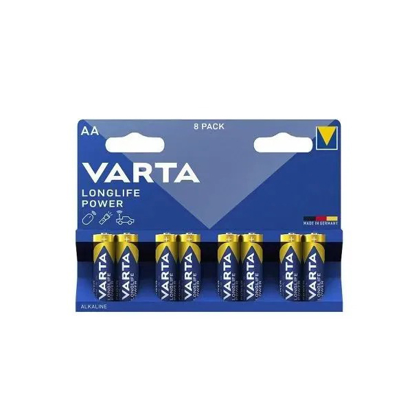 AA Батарейка VARTA Longlife power High Energy Alkaline LR6,  8 шт.