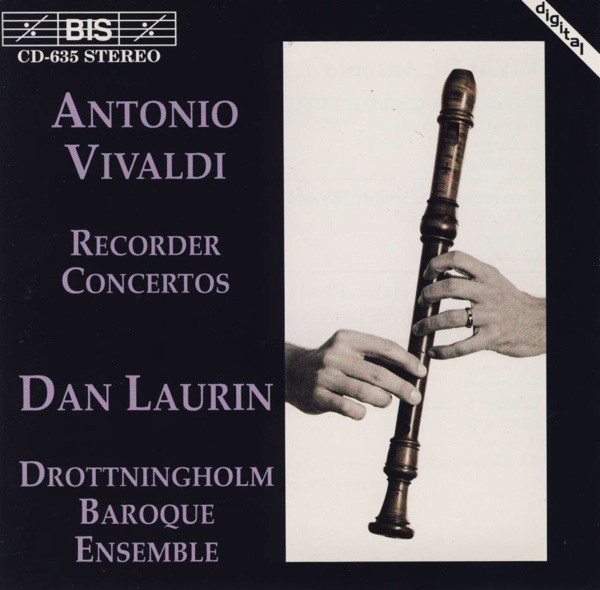 

VIVALDI - RECORDER CONCERTOS - Dan Laurin, Recorder; Drottningholm Baroque Ensemble (1 CD)