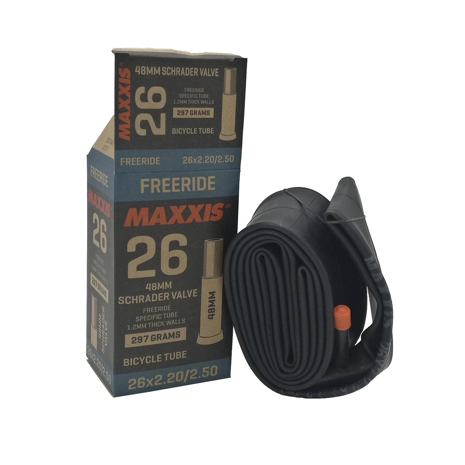 

Велокамера Maxxis Freeride 26X2.20/2.50 1.2Mm Автониппель 48 Мм (Б/Р) 2024, Черный, Freeride