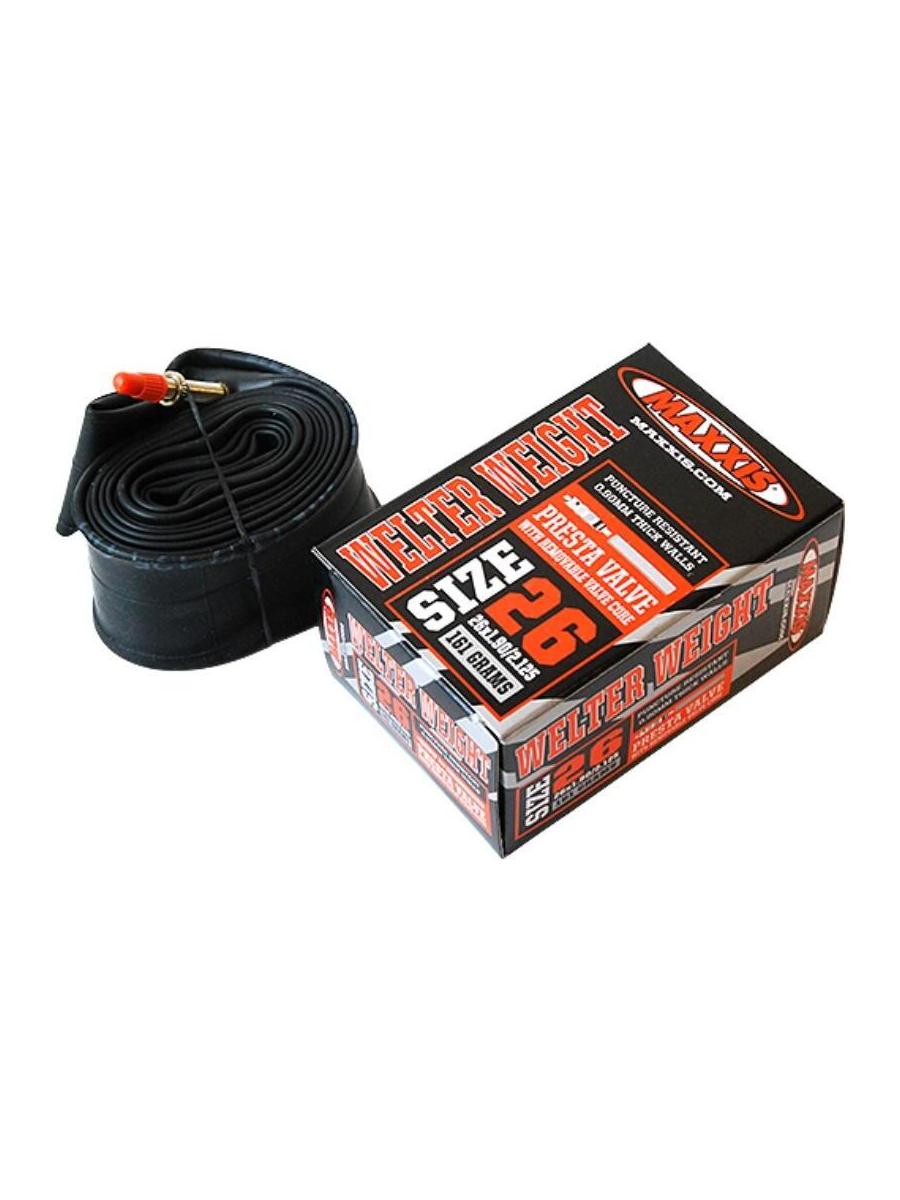 

Велокамера Maxxis Welter Weight 700X18/25, 27X7/8-1 0.8Mm Автониппель 48 Мм (Б/Р) 2024, Черный, Welter Weight