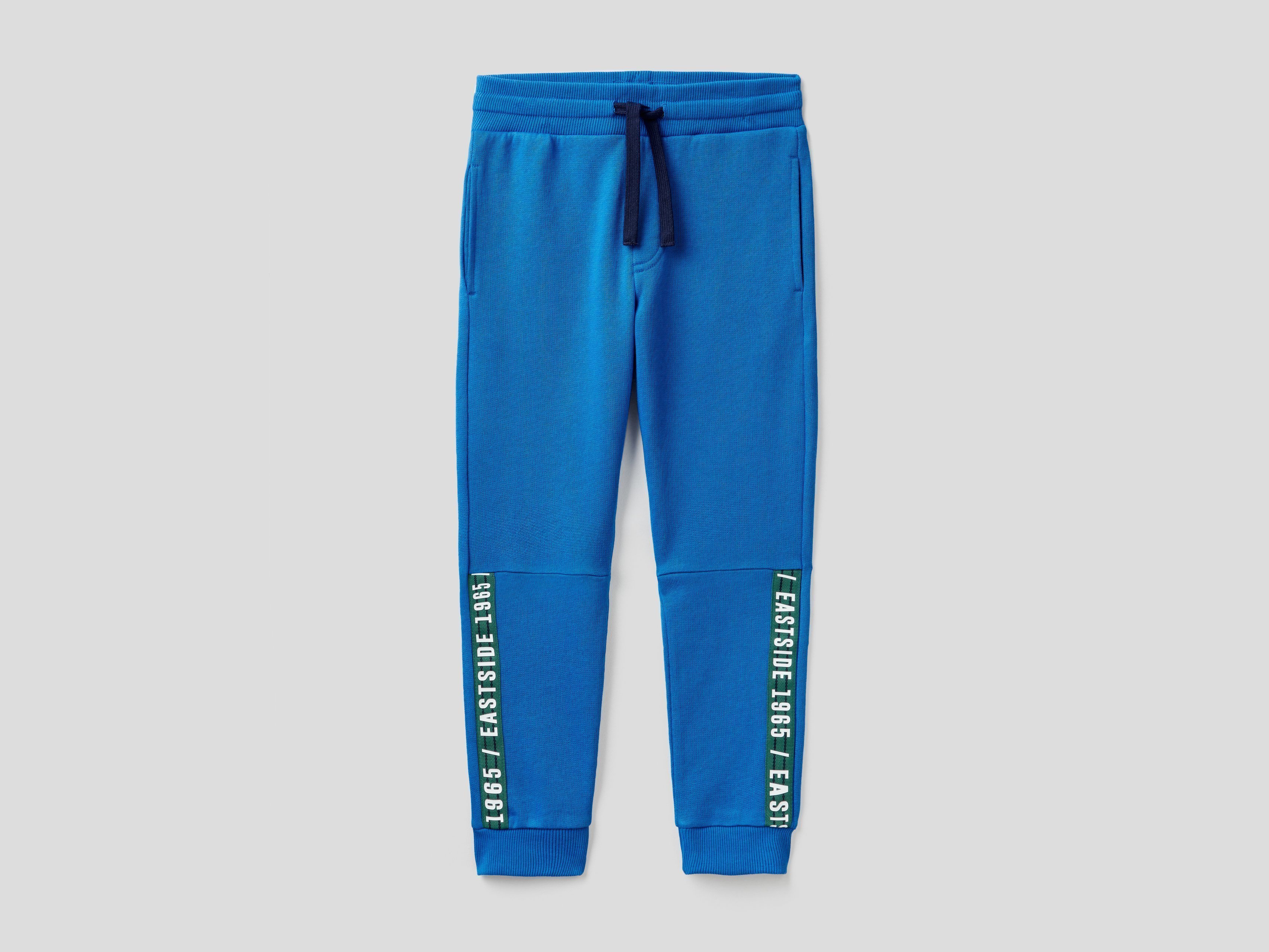фото Брюки для мальчиков benetton цв. синий р.146 united colors of benetton