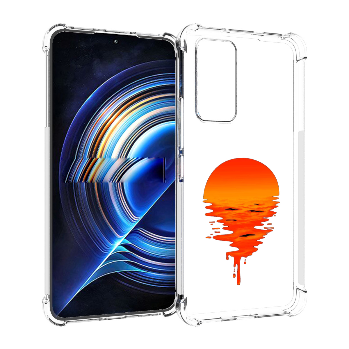 

Чехол MyPads оранжевый закат на воде для Tecno Camon 19 Neo, Прозрачный, Tocco