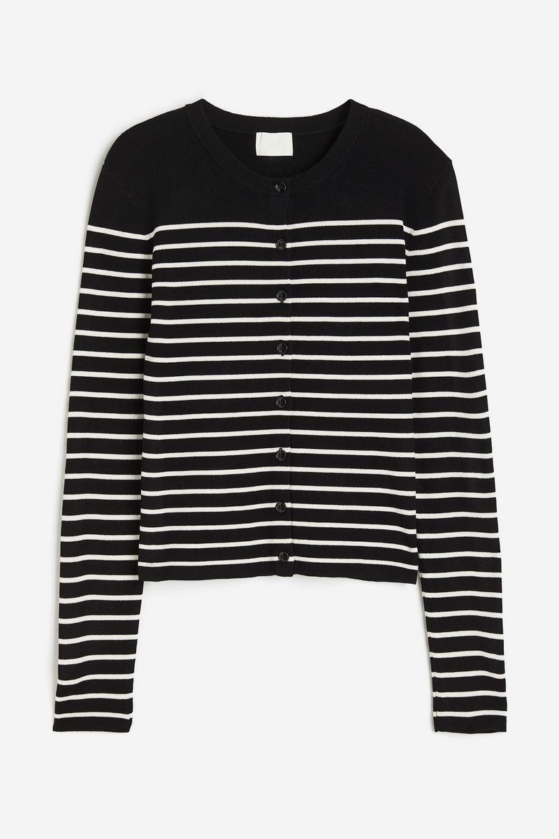 

Кардиган женский H&M 1217396 черный L, 1217396