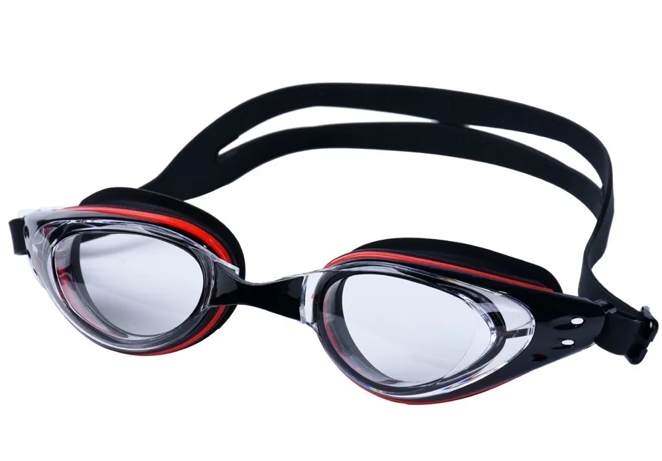 Очки для плавания взрослые (+ беруши, кейсы) Черно-Красные