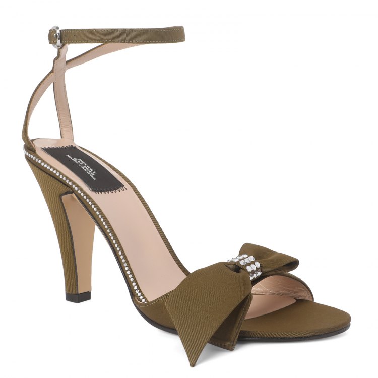 фото Женские босоножки marc jacobs sandal with bow c9000126 цв. темно-зеленый 38 eu