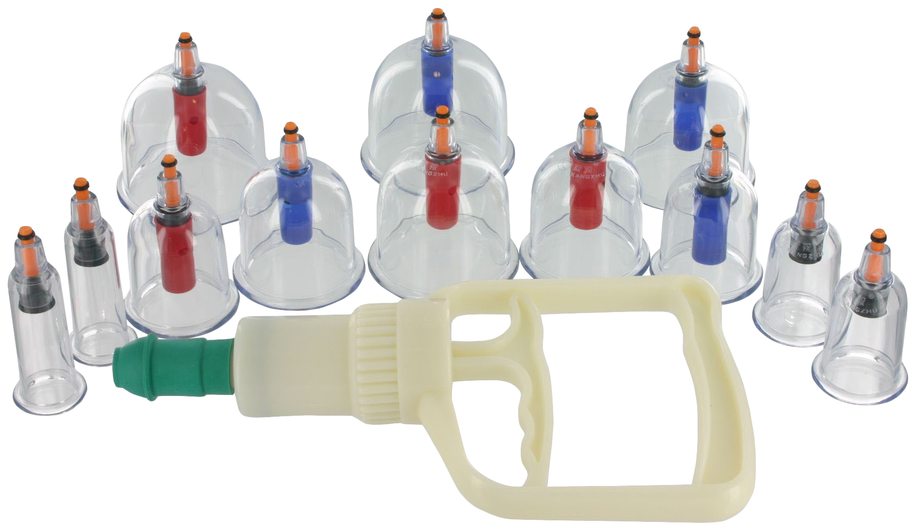 фото Набор из 12 вакуумных помп sukshen 12 piece cupping set xr brands