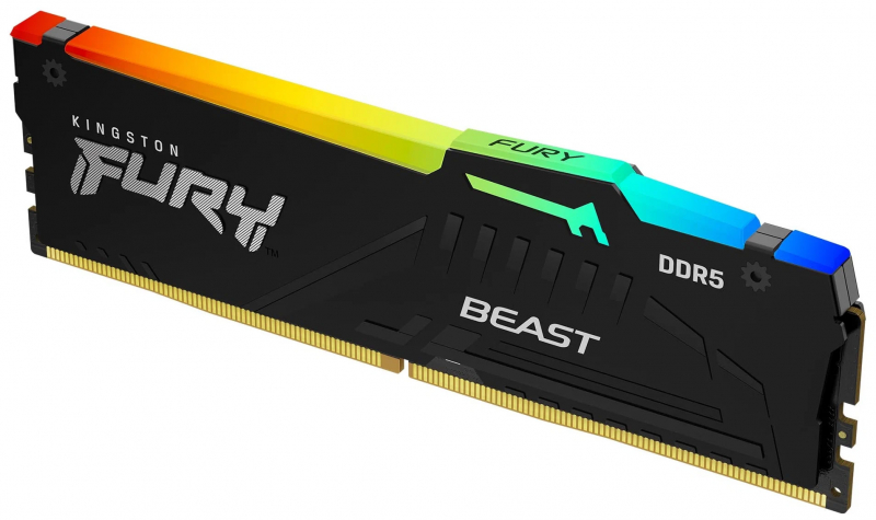 Оперативная память Kingston Fury Beast RGB 16Gb DDR5 6000MHz (KF560C40BBA-16)