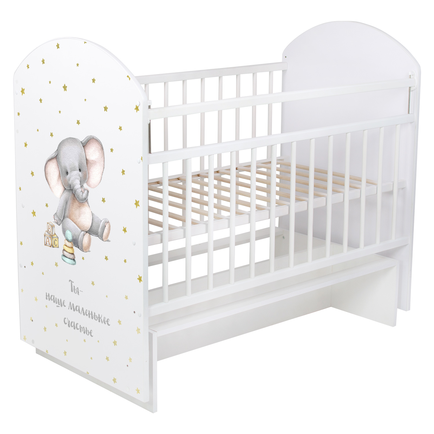 

Кровать детская Indigo Indigo My Sleepy маятник, белый Слоник, My Sleepy