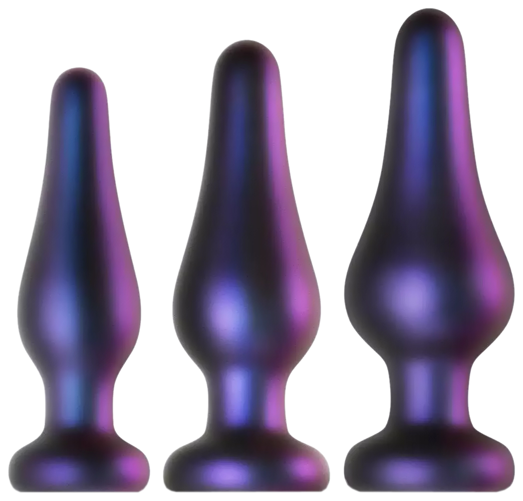 фото Набор из 3 фиолетовых анальных пробок comets butt plug set edc wholesale