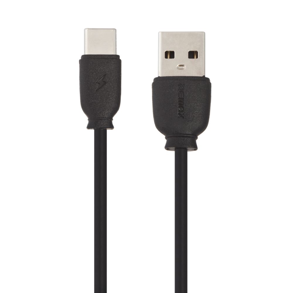 Кабель USB REMAX RC-134a Type-C, 1 м, TPE, черный