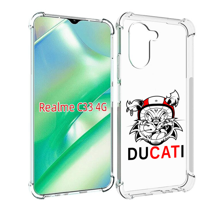

Чехол MyPads дукати для Realme C33 4G, Прозрачный, Tocco