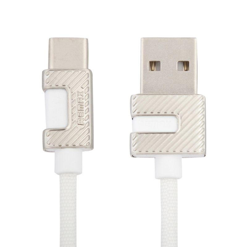 

Кабель USB REMAX RC-089a Metal, USB - Type-C, 2.4А, 1 м, белый
