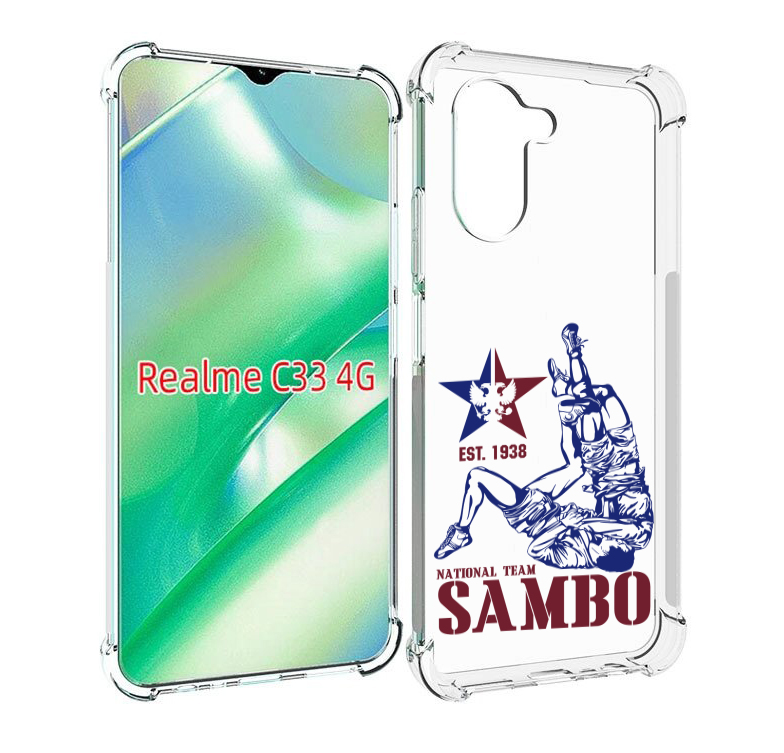 

Чехол MyPads единоборства самбо для Realme C33 4G, Прозрачный, Tocco