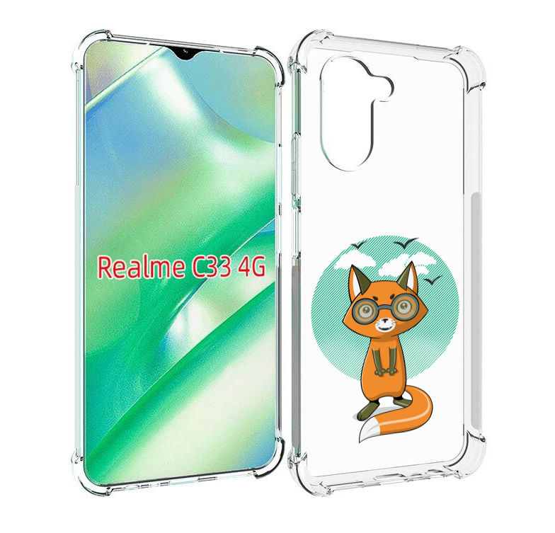 

Чехол MyPads задумчивая лиса для Realme C33 4G, Прозрачный, Tocco