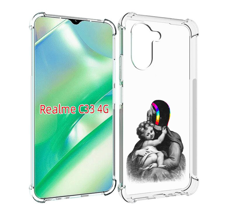 

Чехол MyPads защитник в шлеме для Realme C33 4G, Прозрачный, Tocco