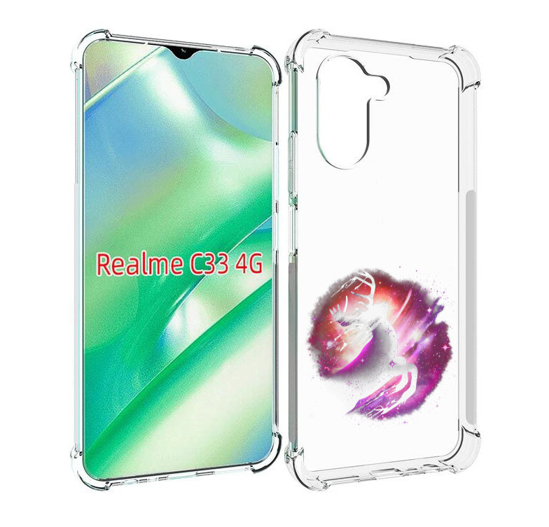 

Чехол MyPads звездный олень для Realme C33 4G, Прозрачный, Tocco