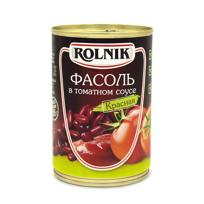 Фасоль Rolnik в томатном соусе, 410 г